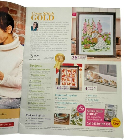 Cross Stitch Gold Magazine ONLY Patterns Springtime Duck Family‎  Issue 77 - Picture 3 of 4